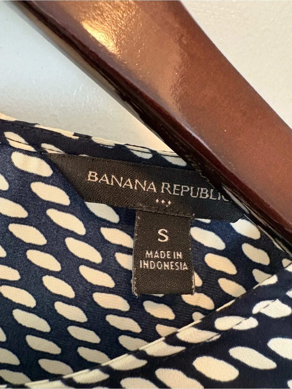 Banana Republic Black and White Geometric Short-Sleeve Top